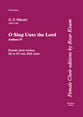 O Sing Unto the Lord SSA Vocal Score cover